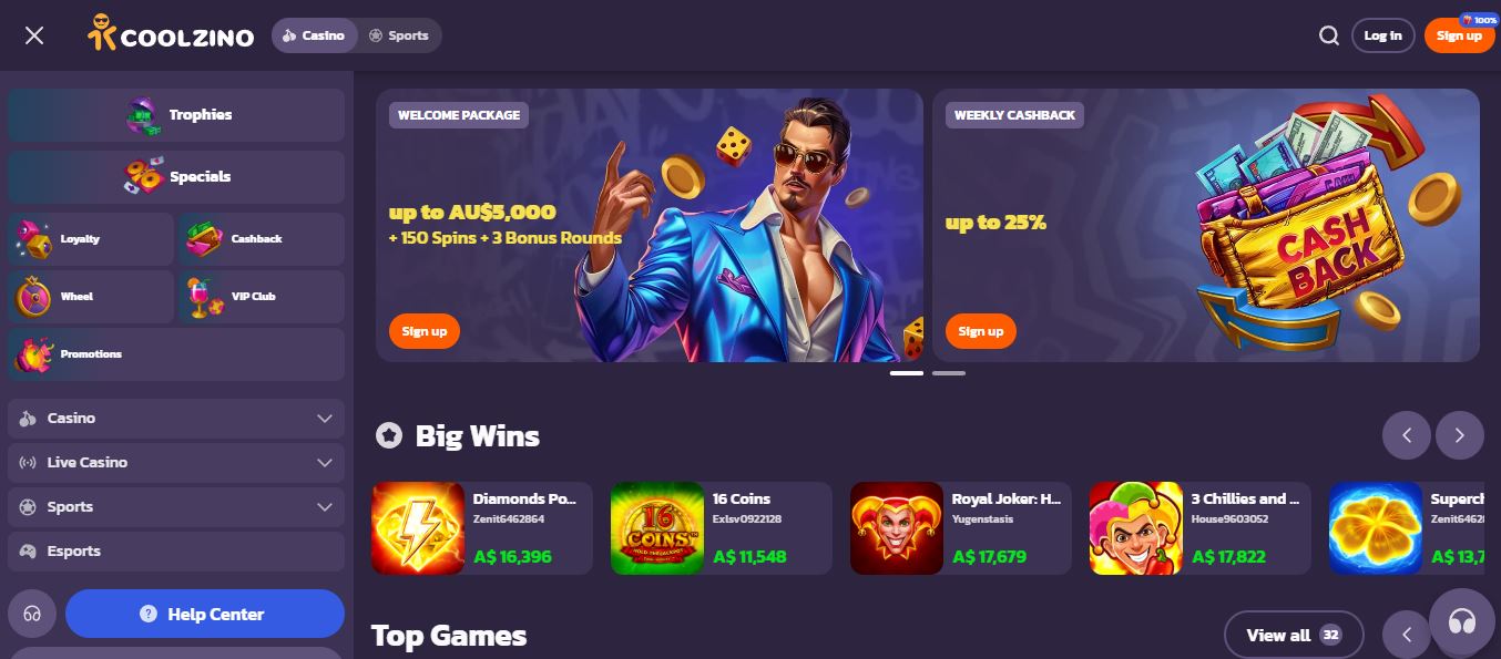 Reclama paquete de bienvenida con giros gratis en Coolzino